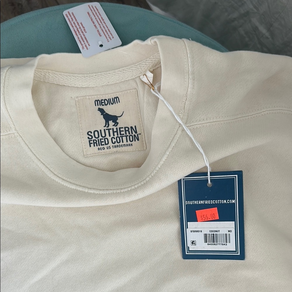 Southern Fried Cotton Off-White Sweatshirt